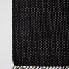 Herringbone Black Cotton Mat