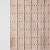 Blush Pink Plaid Hand-Loomed Cotton Bobble Mat