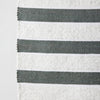 Plush Green Cotton Banded Hand-Loomed Mat