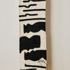 Vibrations Bogolan Wall Totem in White with Black Vibes