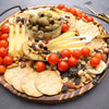 Aria Scorched Wood Serving Tray with Handles