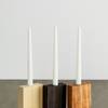 Horseshoe Wooden Pine Taper Candle Holder
