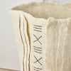 Zulu Hand-Felted Ivory Wool Floor Vase