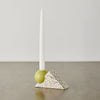 Equilibrium Bright Green & Pink Terrazzo Taper Candle Holder