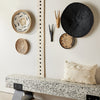 Hand-Painted Black Binga Flat Basket