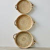 Natural Banded Betty Tray with Tassel