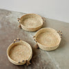 Natural Banded Betty Tray with Tassel