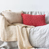 Cotton Bobbles Textured Throw Pillow