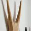 African Antelope Wood Bokkie Head Wall Sculpture