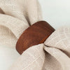 Rustic Wooden Napkin Rings – Set of 4