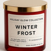 Winter Frost Candle – Fir & Cardamom, Red Jar – Snowy Forest Scent