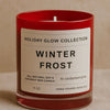 Winter Frost Candle – Fir & Cardamom, Red Jar – Snowy Forest Scent