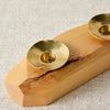 Double Wooden Incense and Candle Holder by Dor+Kie
