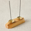 Double Wooden Incense and Candle Holder by Dor+Kie