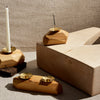 Double Wooden Incense and Candle Holder by Dor+Kie