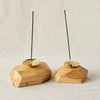 Wood Incense and Candle Holder by Dor+Kie
