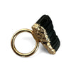 Black Tourmaline Napkin Rings (Set of 2)
