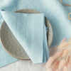 Linen Table Runner - Sky Blue