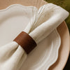 Rustic Wooden Napkin Rings – Set of 4