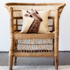 Animal Jungle Giraffe Wool Throw Pillow