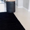 Herringbone Black Cotton Mat