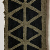 Longevity Bogolan Wall Totem in Grey with Black Triangles