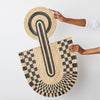 Maravi Patterned Black & Natural Woven Wall Art