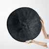 Hand-Painted Black Binga Flat Basket