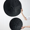 Hand-Painted Black Binga Flat Basket