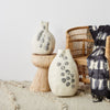 Pebble Hand-Felted Wool Gourd Basket