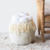 Fringed Skirt Mohair Decorative Wool Basket