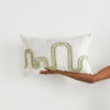 Olive & Gray Mirage Lumbar Throw Pillow