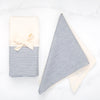 The Stripe Collection Napkins Natural Cotton & Elderberry