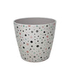 7" Dots Round Self-Watering Bamboo Pot