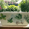 16" Herbs Rectangular Self-Watering Bamboo Planter