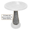 24" Terra Cotta Fiber Clay Birdbath