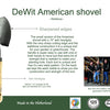 DeWit Shovel - American with 10" Handgrip