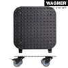 11.4" Black Square Aluminum Plant Caddy