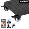 11.4" Black Square Aluminum Plant Caddy
