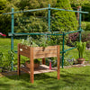 Square Raised Bed with Shelf