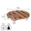 15.1" Terra Cotta Round WPC Plant Caddy
