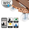 15.1" Terra Cotta Round WPC Plant Caddy