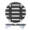 20" Gray Round WPC Plant Caddy