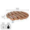 20" Terra Cotta Round WPC Plant Caddy