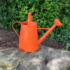 2.1 gal Orange Metal Watering Can