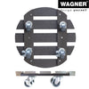 11.4" Gray Round WPC Plant Caddy