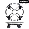 11.8" Black Round Wire Plant Caddy