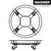 15" Black Round Steel Wire Plant Caddy