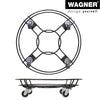 15" Black Round Steel Wire Plant Caddy