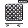 11.8" Black Square Flower Steel Plant Caddy